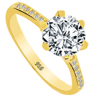 Cigold 22 Ayar Tektaş Yüzük K1YZK0253000605