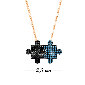 Puzzle Gümüş Kolye GKL40073