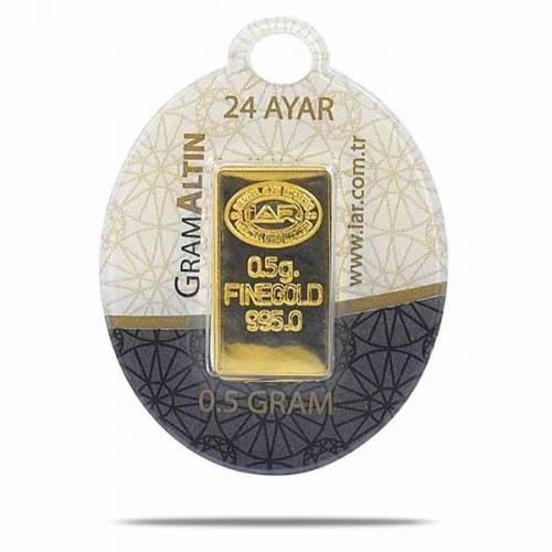 0,5 Gram 24 Ayar Külçe Altın