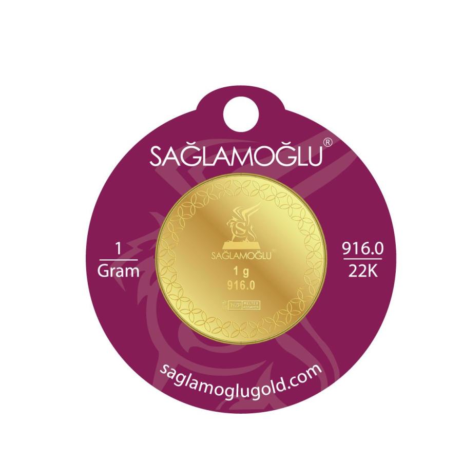 1,00 Gram 22 Ayar Altın Paketli