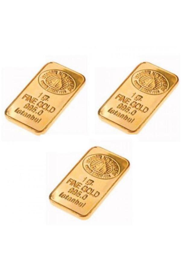 3 Gram 24 Ayar Külçe Altın