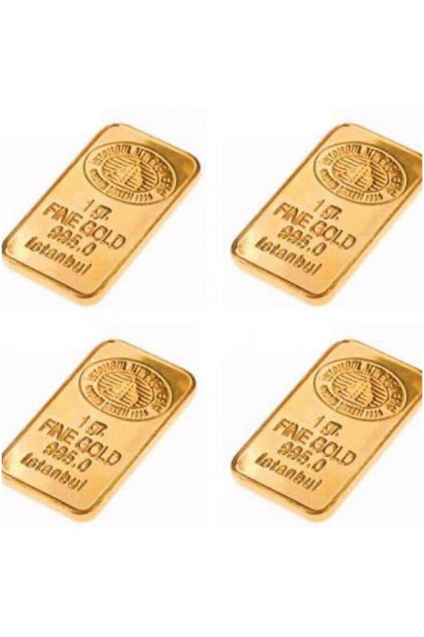 4 Gram 24 Ayar Külçe Altın