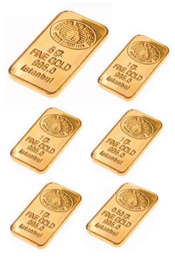 9,5 Gram 24 Ayar Külçe Altın