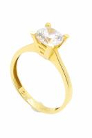 Cigold Tektaş Yüzük 14 Ayar Altın 2,41 Gr OA-6344