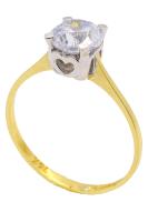 Cigold 14 Ayar Altın Tektaş Yüzük OA-15K2YZK0199015899