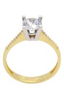Cigold 14 Ayar Altın Tektaş Yüzük OA-16K2YZK0237015933