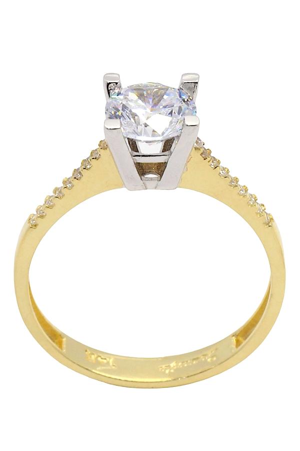 Cigold 14 Ayar Altın Tektaş Yüzük OA-16K2YZK0237015933