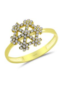 Cigold 14 Ayar Taşlı Yüzük OA-17K1YZK0185015141