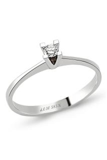 Cigold 14 Ayar Tektaş Pırlanta Yüzük OA-RNG-115