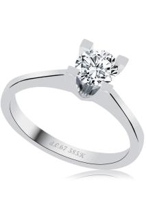 Cigold 14 Ayar Tektaş Pırlanta Yüzük OA-RNG-116