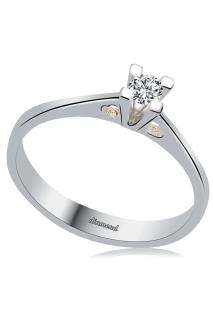 Cigold 14 Ayar Tektaş Pırlanta Yüzük OA-RNG0000127