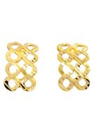 Cigold 22 Ayar Altın Taşsız Küpe OA-K2KÜP0359025701