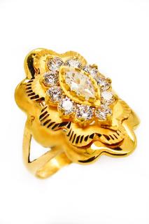 Cigold 22 Ayar Taşlı Yüzük OA-19K2YZK0781054894