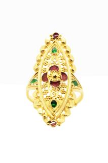 Cigold 22 Ayar Taşlı Yüzük 17K2YZK0585055499