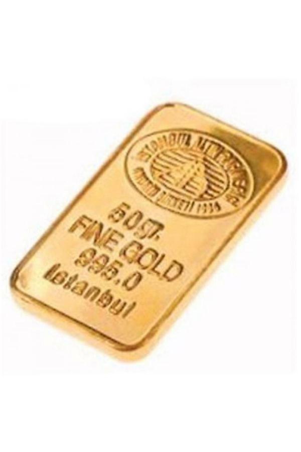50 Gram 24 Ayar Külçe Altın