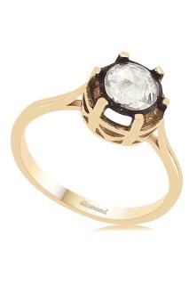 Cigold 8 Ayar Elmas Tektaş Yüzük OA-RNG0000152