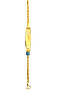 Cigold Taşlı Çocuk Bileklik 14 Ayar Altın 1.85 Gr OA-C11203029268