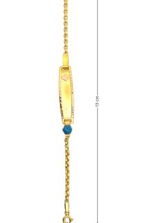 Cigold Taşlı Çocuk Bileklik 14 Ayar Altın 1.90 Gr OA-C11303029269