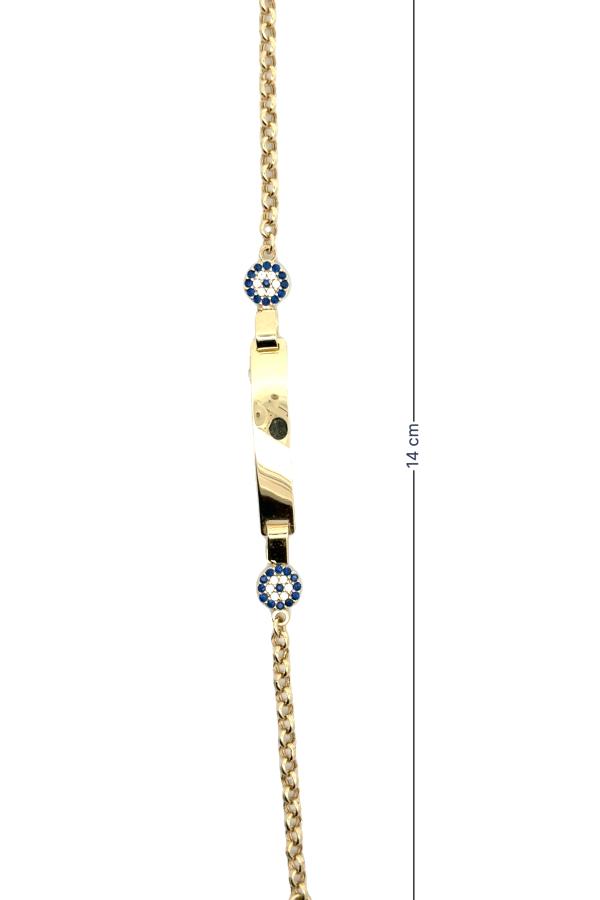 Cigold Taşlı Çocuk Bileklik 14 Ayar Altın 2.54 Gr OA-C11403029270