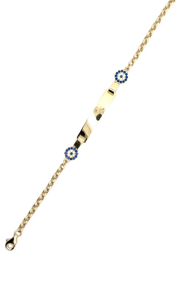 Cigold Taşlı Çocuk Bileklik 14 Ayar Altın 2.54 Gr OA-C11403029270