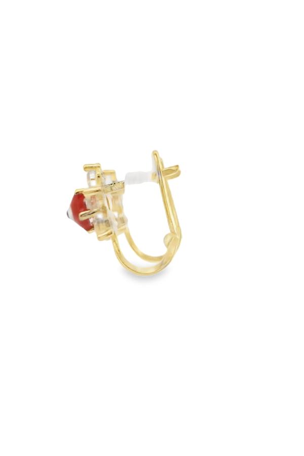 Cigold Taşlı Çocuk Küpesi 14 Ayar Altın 1.43 Gr OA-C1TB03029274