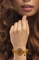 Cigold Taşlı İpli Çerçeve Çeyrek Altın Bileklik OA-K1BLK0000009395