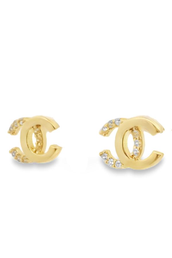 Cigold Taşlı Küpe 14 Ayar Altın 1.43 Gr OA-C1TB101029277