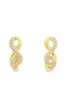 Cigold Taşlı Küpe 14 Ayar Altın 2.58 Gr OA-K1TB101029404