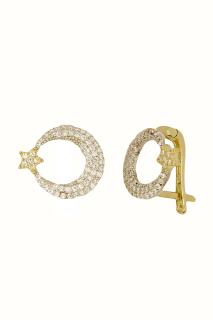 Cigold Taşlı Küpe 14 Ayar Altın 2.61 Gr OA-K101027041