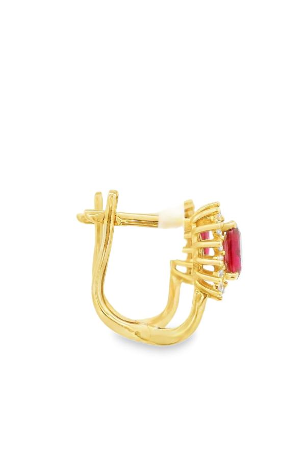 Cigold Taşlı Küpe 14 Ayar Altın 2.68 Gr OA-K1TB101029412
