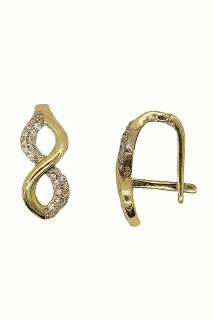 Cigold Taşlı Küpe 14 Ayar Altın 2.72 Gr OA-K101027044