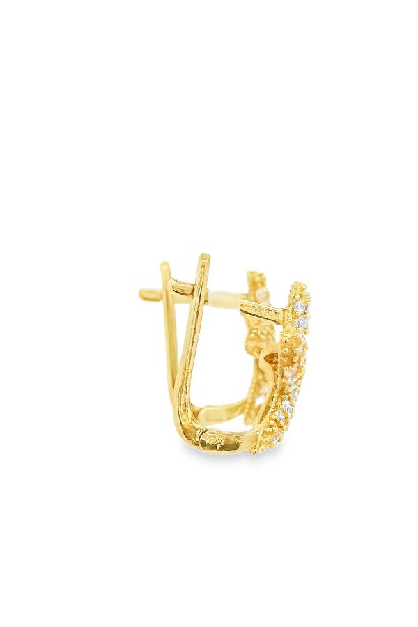 Cigold Taşlı Küpe 14 Ayar Altın 2.96 Gr OA-K1TB101029405