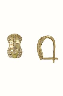 Cigold Taşlı Küpe 14 Ayar Altın 3.10 Gr OA-K101027052