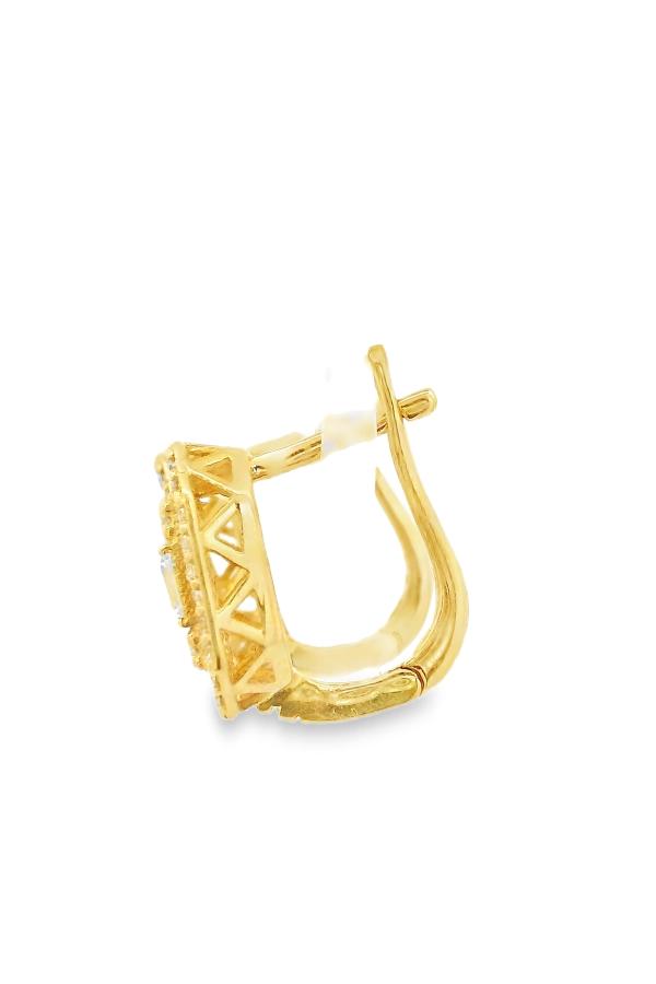 Cigold Taşlı Küpe 14 Ayar Altın 3.92 Gr OA-K1TB101029416