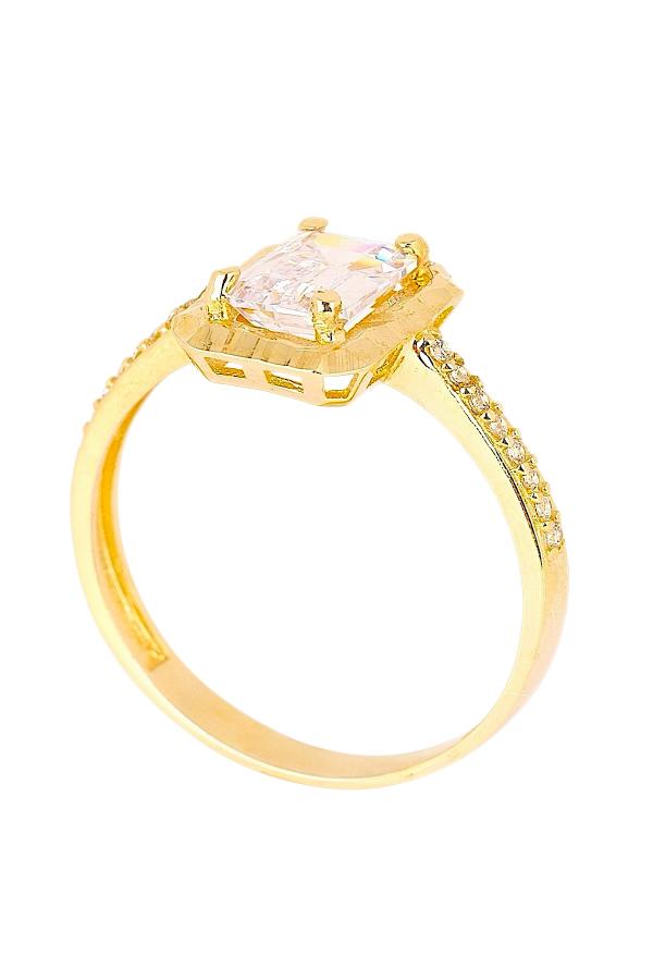 Cigold Taşlı Yüzük 14 Ayar Altın 1.68 Gr OA-C11501029196