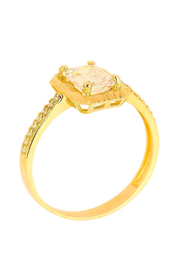 Cigold Taşlı Yüzük 14 Ayar Altın 1.68 Gr OA-C11501029196