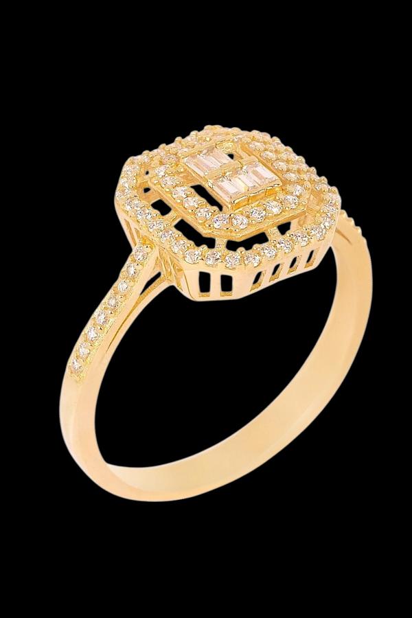 Cigold Taşlı Yüzük 14 Ayar Altın 1.90 Gr OA-K21501029082