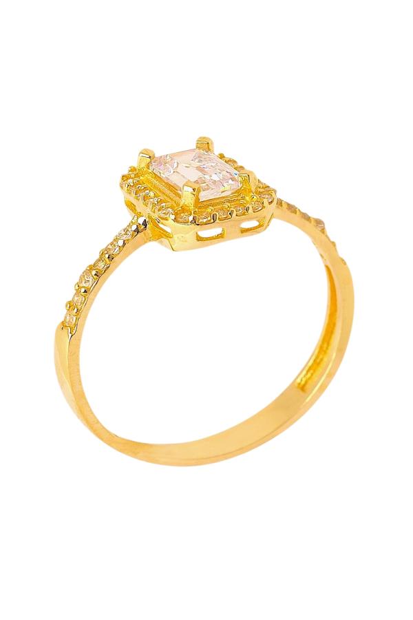 Cigold Taşlı Yüzük 14 Ayar Altın 1.91 Gr OA-C11501029192