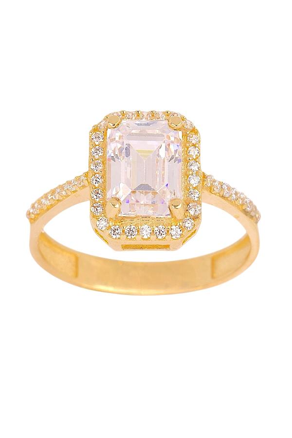 Cigold Taşlı Yüzük 14 Ayar Altın 2.14 Gr OA-K21501029091