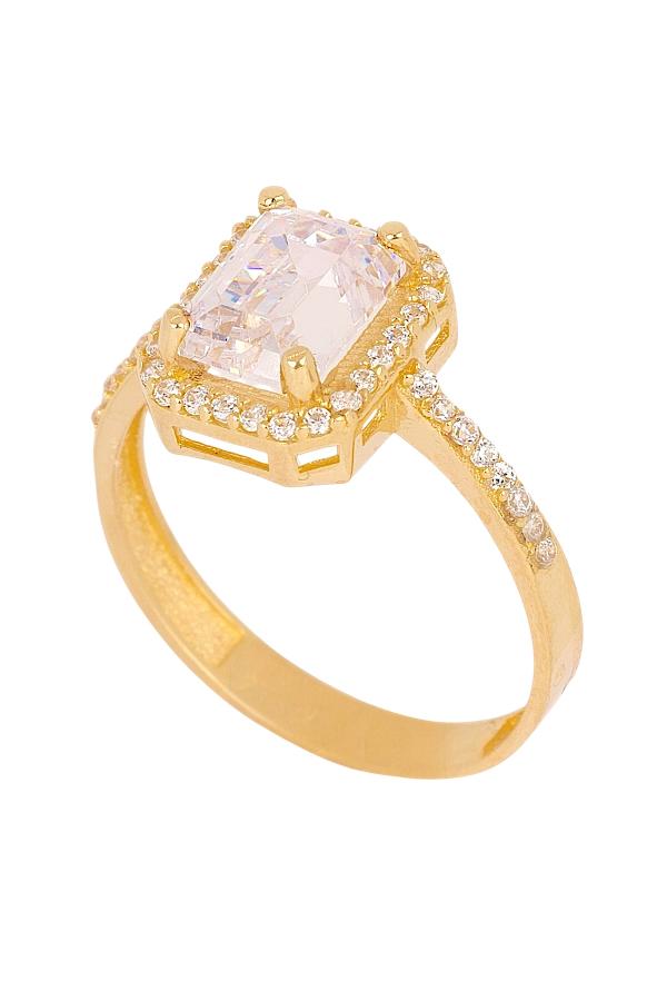 Cigold Taşlı Yüzük 14 Ayar Altın 2.14 Gr OA-K21501029091