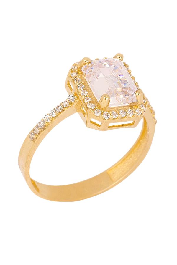 Cigold Taşlı Yüzük 14 Ayar Altın 2.14 Gr OA-K21501029091