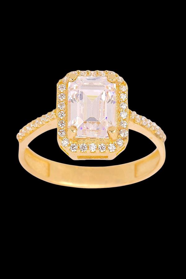 Cigold Taşlı Yüzük 14 Ayar Altın 2.14 Gr OA-K21501029091