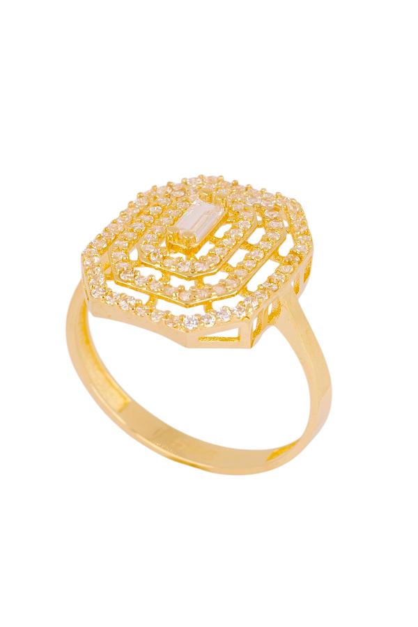 Cigold Taşlı Yüzük 14 Ayar Altın 2.25 Gr OA-C11601029182