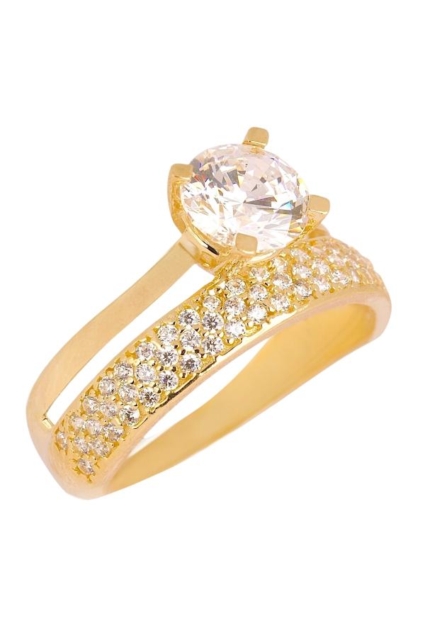 Cigold Taşlı Yüzük 14 Ayar Altın 2.64 Gr OA-C11501029160