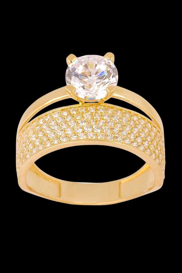 Cigold Taşlı Yüzük 14 Ayar Altın 3.58 Gr OA-C11501029159