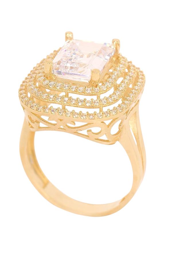 Cigold Taşlı Yüzük 14 Ayar Altın 5.22 Gr OA-C11501029031