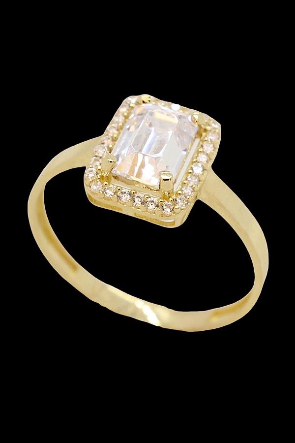 Cigold Taşlı Yüzük Baget 14 Ayar Altın 1,61 Gr OA-C11501028522