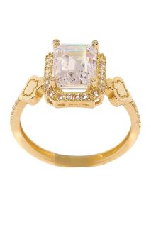 Cigold Taşlı Yüzük Baget 14 Ayar Altın 2,70 Gr OA-K21701028814