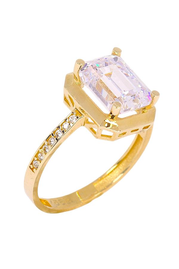 Cigold Taşlı Yüzük Baget 14 Ayar Altın 2,75 Gr OA-K21501028807