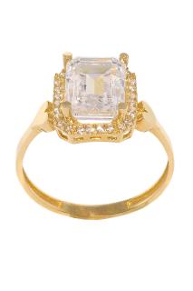 Cigold Taşlı Yüzük Baget 14 Ayar Altın 2,75 Gr OA-K21501028809